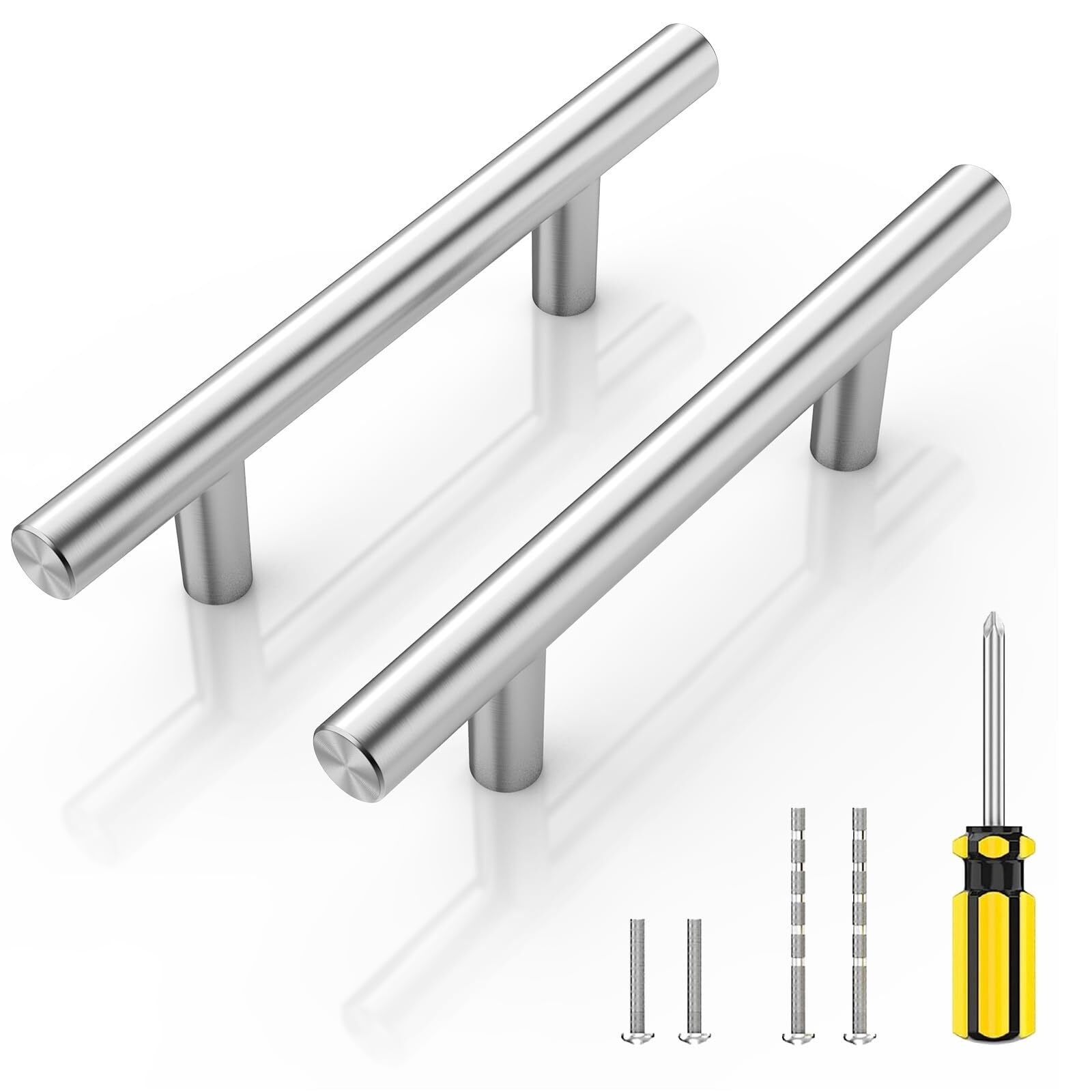20-Pack 3-Inch Stainless Steel Cabinet Handles for Modern Kitchen Hardware