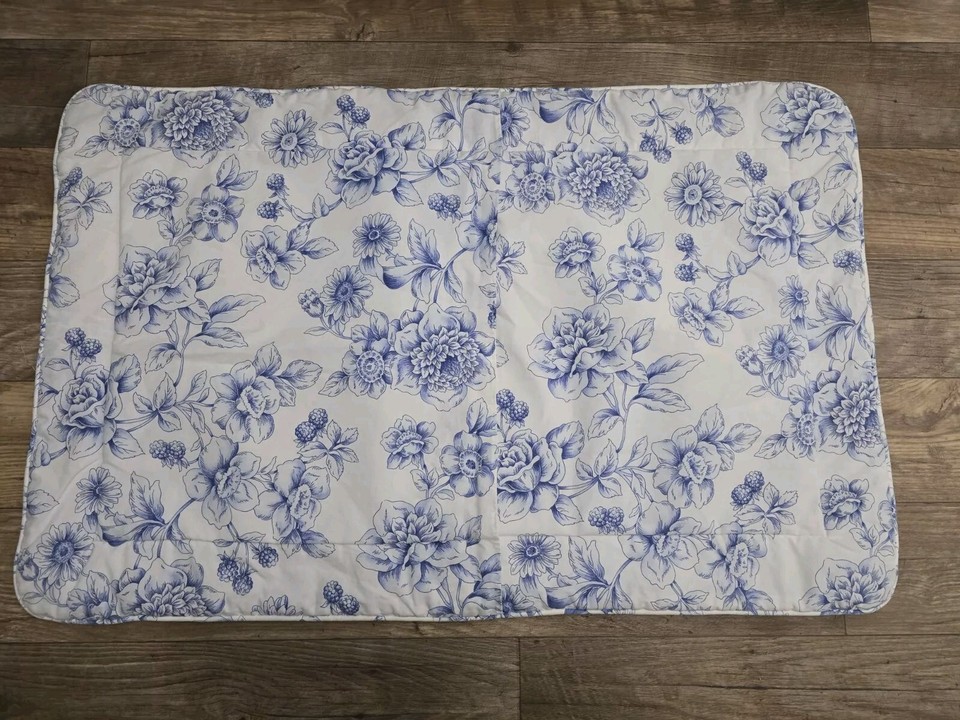 NWOT Authentic Longaberger King Size Pillow Sham Blue Dahlia Retired eBay