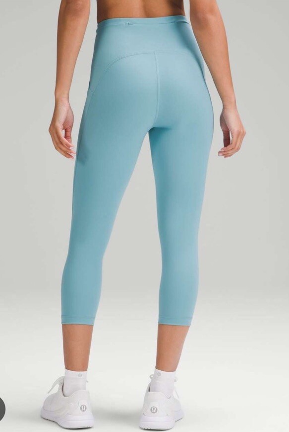 Lululemon Swift Speed HR CROP 23” With Pockets Tidal Teal Size 6