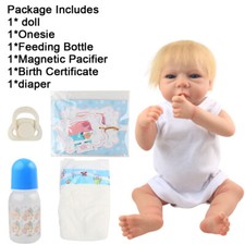 Realistic Newborn Baby Dolls Full Body Soft Vinyl Silicone Boy 18 inch Doll Gift