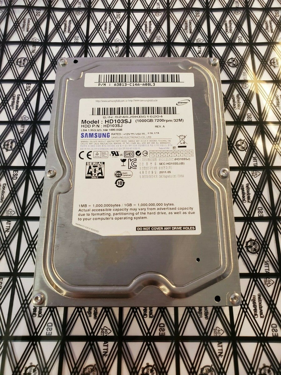 Samsung HD103SJ Spinpoint F3 1TB 7200 RPM SATA 3Gb/s Internal