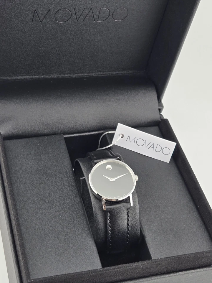 Reloj Movado para mujer clásico museo esfera negra - 0607317 (precio de venta sugerido por el fabricante 895 USD) Foto 4 de 4