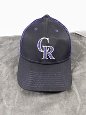 Black Mesh trucker Colorado Rockies Baseball Snapback MLB Hat Cap Fan Favorite