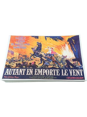 Autant En Emporte Le Vent, Clark Gable, Vivien Leigh Poster 11 x 17