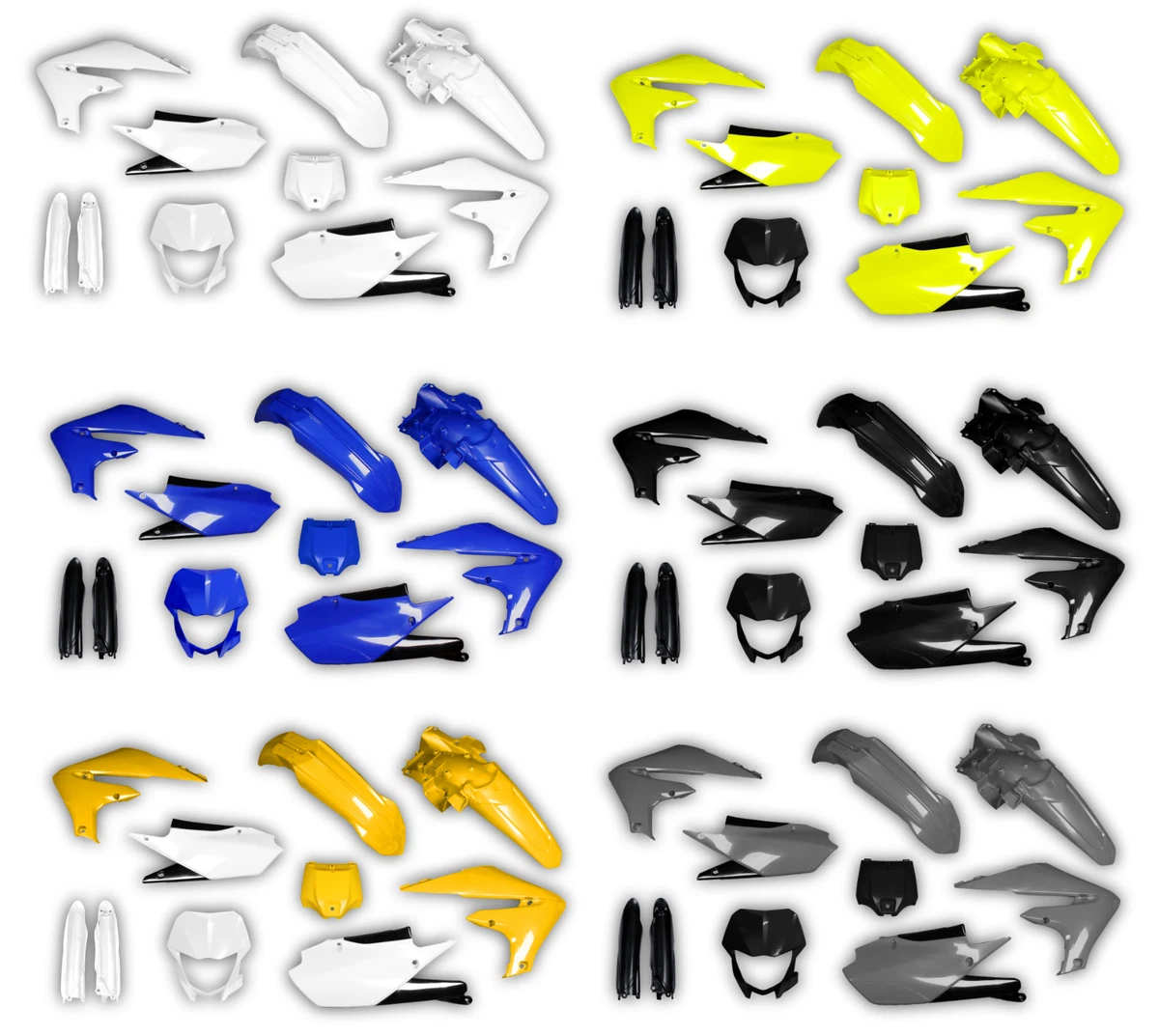Pièce Moto Italie Cache Carenage Acerbis Yamaha WRF 450 2007-2011 - Mototopgun - Fabriqué En Italie Carénage WRF 450