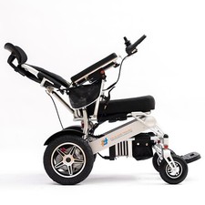 Fold And Travel Manual Recline Electric Wheelchair Lightweight Power WheelChair
