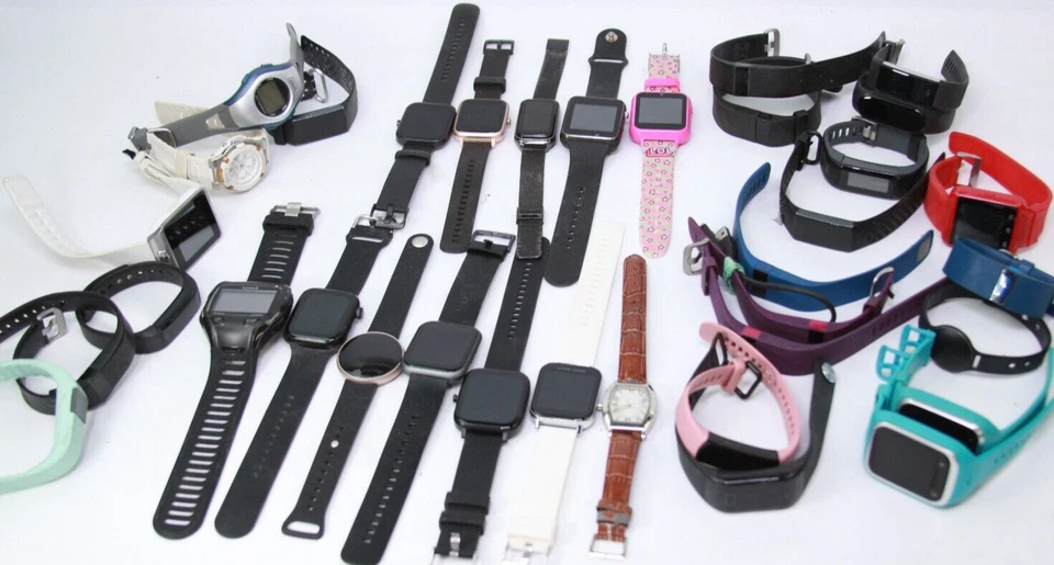 16 libras de rastreadores y relojes surtidos 190+ ver fotos para más detalles - sin probar Foto 3 de 4