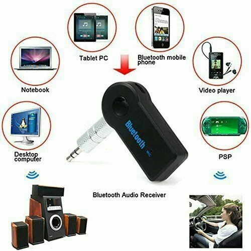 Récepteur Bluetooth sans Fil 3,5mm AUX Audio Stéréo Musique Maison Voiture Adaptateur Kit - Photo 2/6