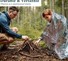 10 Pack Emergency Blanket Thermal Insulation Mylar Survival Safety Heat 54"x 82"