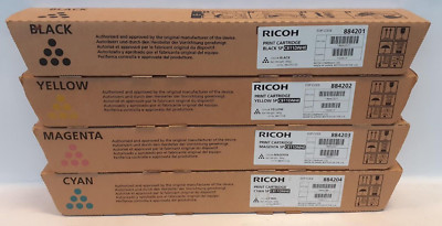 RICOH SP C811DN Toner Satz CYMK SP C811DNHE 884201 884202 884203 884204 NEU&OVP