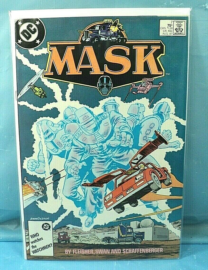 DC Comics 1987 MASK M.A.S.K. #7 Comic Book 8.0 Very Fine First Print.