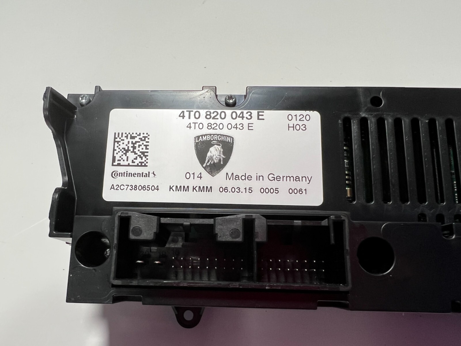 LAMBORGHINI HURACAN LP610 CENTER CONSOLE A/C CONTROL SWITCH OEM 4T0820043E