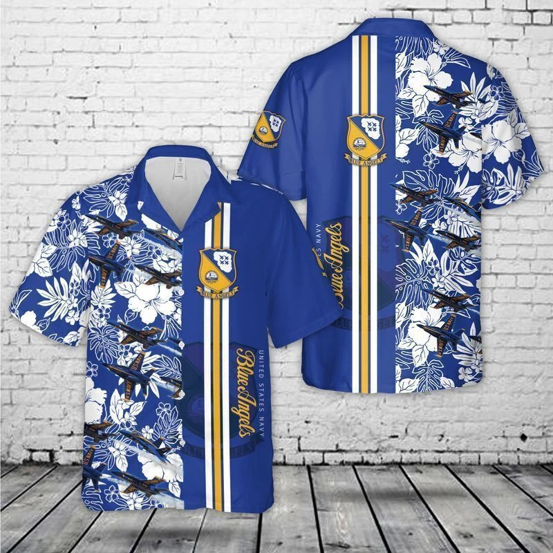 Blue Angels Hawaiian Shirt All Over Print Summer 2024 Gift