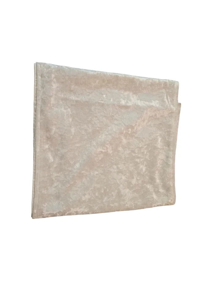 Velvet Ivory Table Runner - Elegant Design 116 x 16 Luxury Dining Centerpiece - Image 2 of 3