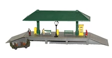 Model Power Platform Assembled W/Phone Booth Clock Figures Freight Model RR