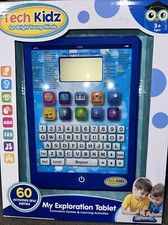 Tech Kidz Toy Tablet Learning Computer, 60 Challenging Learning Activities NEW