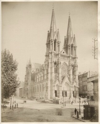 1890's PHOTO - FRANCE EGLISE ST VINCENT DE PAUL MARSEILLE