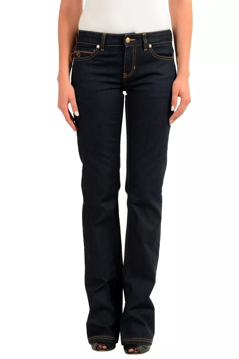 Just Cavalli Women s Dark Blue Straight Leg Jeans US 26 IT 40