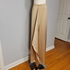 Ralph Lauren Purple Label Ellwood Cascade Ruffle Washed Satin Skirt Size 4 2290