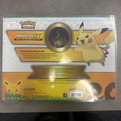 2016 Pokémon Pikachu EX Red & Blue Collection Box SEALED XY124