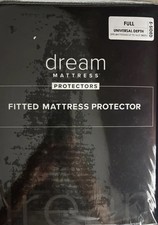 Dream Full Mattress Protector Antimicrobial Waterproof Universal Depth NEW