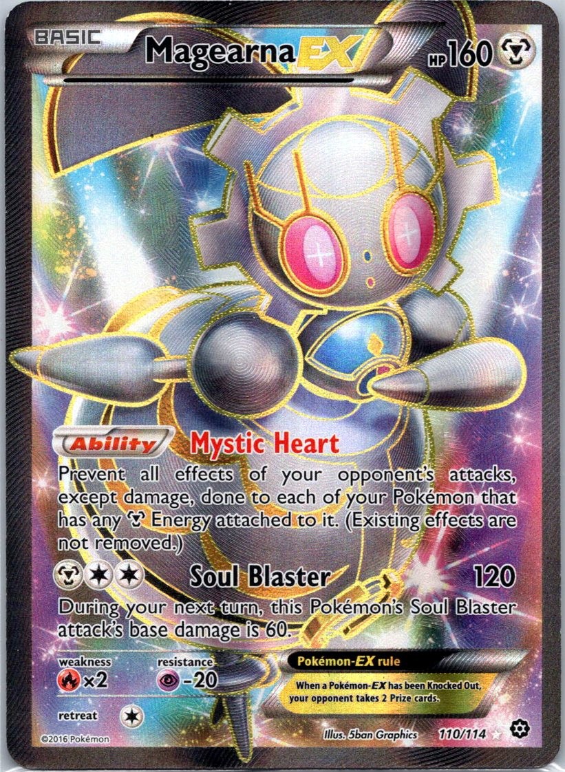 Magearna EX (Full Art) 110/114 Ultra Rare XY - Steam Siege NM