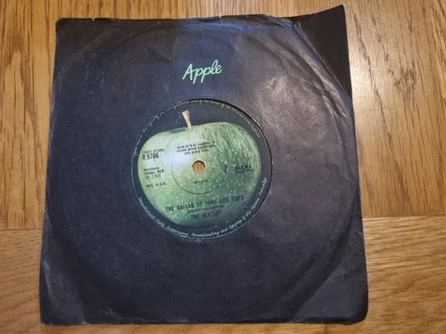 The Beatles – The Ballad Of John And Yoko 1969 First UK Pressing Solid Centre 7"