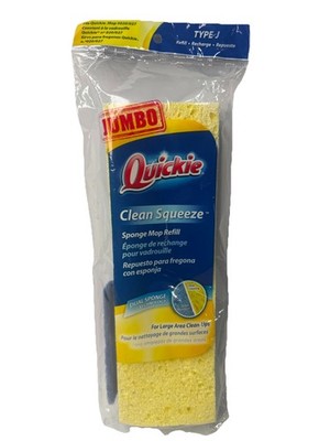 Quickie Jumbo Clean Squeeze Sponge Mop Refill Type J Mop 020/027 New Old Stock
