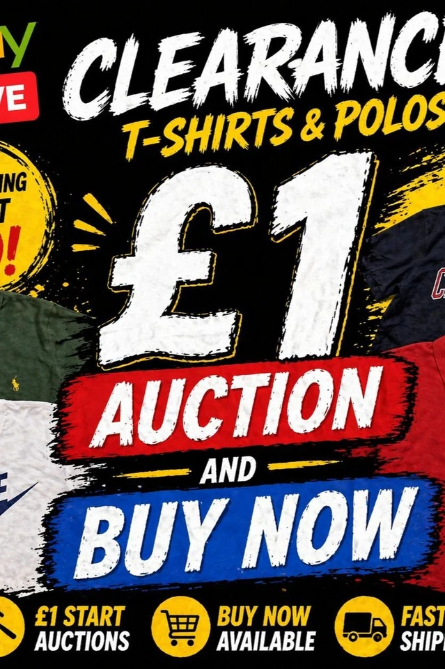 £1 Clearance Tshirts and Polos and Buy now items!