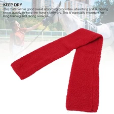 Horse Girth Cover Fleece Soft Horse Dressage Girth Cover for Protecting Horse