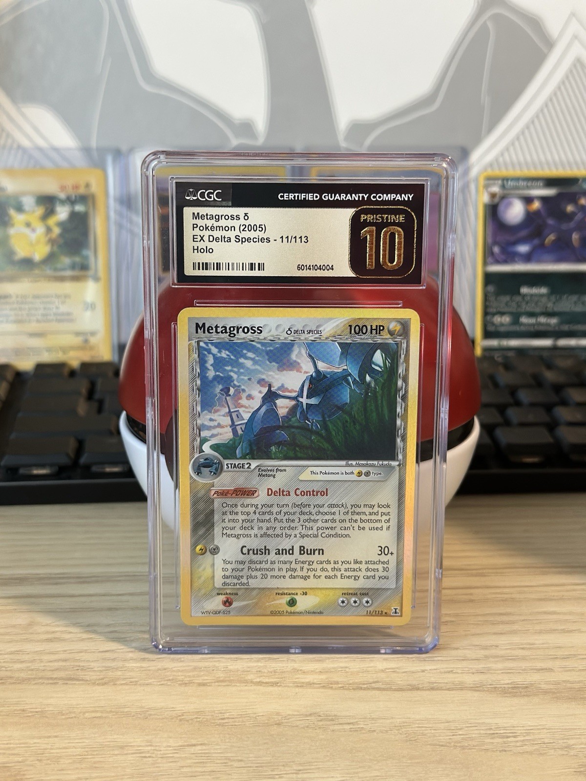 Metagross δ Delta Species Holo CGC Pristine 10 POP 1 - 2005 EX Pokémon 1/1