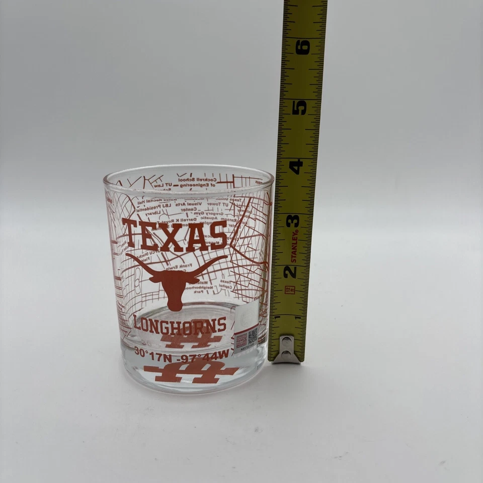 Texas Longhorns 2-Sided Color Rock/Old Fashion Glasses Set of 2 Orange - Image 2 of 4