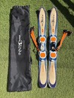 Salomon Snowblade Fun Skis Blue Short Ski Snow Blades Used Japan