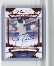 2023 Panini Flawless #FA-JC Joe Carter Flawless Achievements Ruby #/20