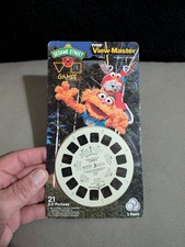VINTAGE 1995 VIEW MASTER SESAME STREET GAMES ELMO 3D REELS VIEWER TYCO Sealed 