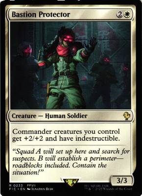 MTG Bastion Protector Commander: Final Fantasy Rare NM