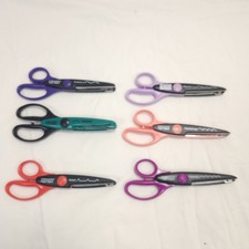 Lot Of 6 Fiskar Paper Edger Scissors Crafting Scallop Heartstrings Victorian