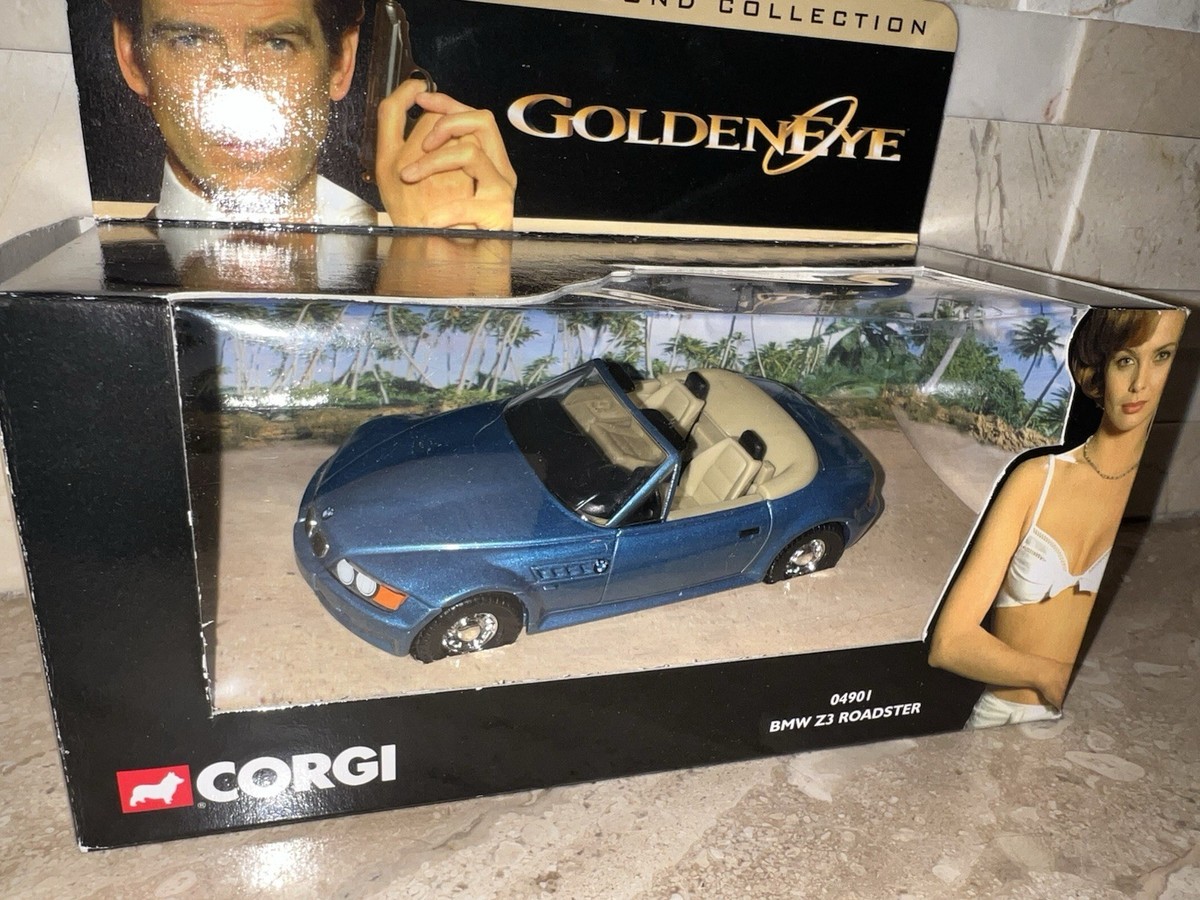 James Bond Corgi Blue BMW Z3 Roadster Diecast Car 