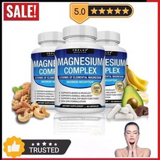 1-3x Magnesium Complex,1000mg of 8-element magnesium, Gluten Free Non GMO 90Caps