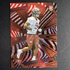 Emeka Egbuka RC Red Storm Prizm 2025 Panini Revolution #211 Buccaneers