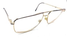 Tura Vintage 273 OLI Gold Square Aviator Eyeglasses Frames 60-14 145 Men Women