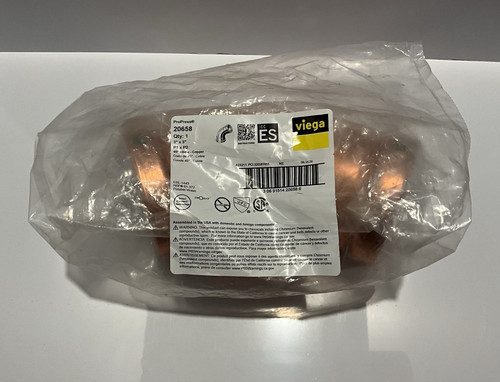 Viega ProPress 20658 3" x 3" Copper 45° Press-Fit Elbow Fitting PxP Model 0926XL