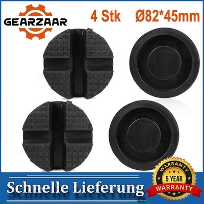 4x Hebebühne Wagenheberaufnahme Adapter Wagenheber Gummiblock Gummi 82x45mm