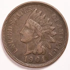 1901 Indian Head Penny Cent Extremely Fine (XF)
