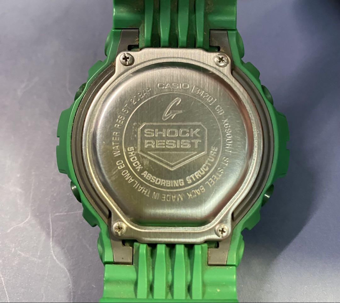 【極希少】G-SHOCK グリーン腕時計 GD-X6900HT-3JF Casio G-Shock GD-X6900HT-3 Heathered Green Pattern Mens