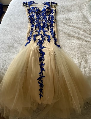 Sherri Hill Formal Floor Length Dress Size 6 With Blue Floral Embroidery | eBay Sherri Hill Formal Floor Length Dress Size 6 With Blue Floral Embroidery | eBay