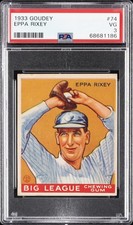 1933 GOUDEY #74 EPPA RIXEY PSA 3