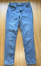 Levi's 721 Jeans Womens W31 L30* Blue  High Rise Skinny Stretch Denim Light Wash