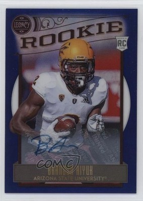 2020 Legacy Premium Penmanship Sapphire 11/35 Brandon Aiyuk Rookie Auto RC v9t