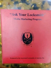 Vintage ALOA Ask Your Locksmith Media Marketing Program Advertising Ideas Kit